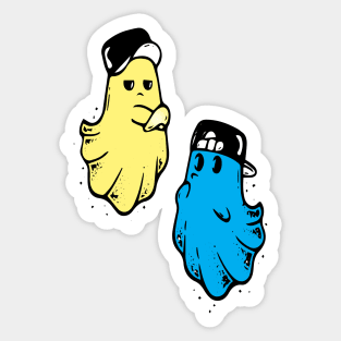 cool baby ghosts Sticker